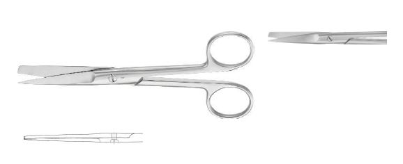 ХІРУРГ. НОЖИЦІ ПРЯМ. Г/Т 150MM